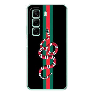 Чехлы Бренд GUCCI для Infinix Hot 60i – Змей Гуччи