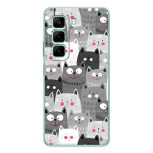 Чохли з Котиками для Infinix Hot 60i (VPrint) (Мальовані котики)