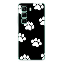 Чохли з собаками для Infinix Hot 60i (VPrint) (Сліди собаки)