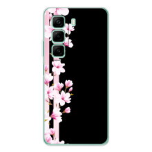 Чехол для Хот 60и - с принтом (Дизайнерские) (AlphaPrint) (Цветочки)