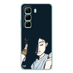 Чехол с печатью для Infinix Hot 60i - (Мода) (AlphaPrint)