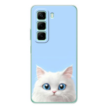 Чохол на тематику: Коти для Infinix Hot 60i (Білий кіт)