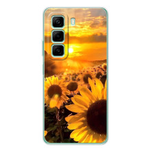 Чохол з Квітами для Infinix Hot 60i (поле соняшників)
