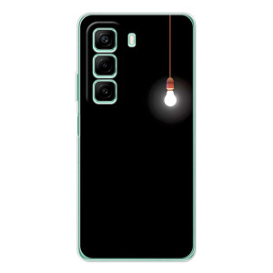 Чехол с картинками на черном фоне для Infinix Hot 60i – Лампочка