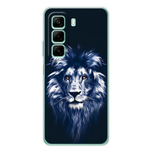 Чохол з картинкою на Infinix Hot 60i – Лев – синій