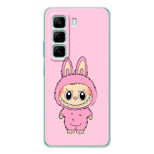 Чехол с Лабубу на Infinix Hot 60i – Розовый Лабубу