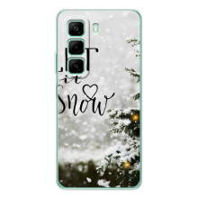Новорічні, Святкові Чохли для Infinix Hot 60i - 2024 год – Let it snow