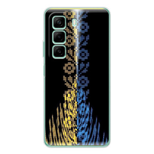 Силиконовый Чехол на Infinix Hot 60i – Патриотическая вышиванка