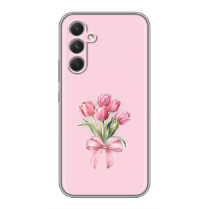 Чехол с розовым рисунком для Infinix Hot 70 Pro