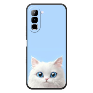 Чохол на тематику: Коти для Infinix Hot 70 (Білий кіт)