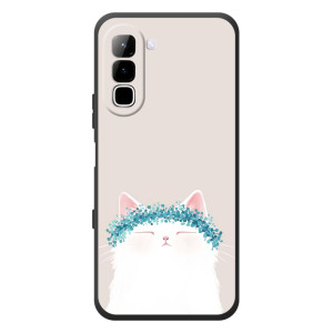 Чохол на тематику: Коти для Infinix Hot 70 (Білий котик)