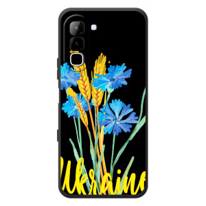 Чохол на Infinix Hot 70 (Український дизайн) (Україна в квітах)