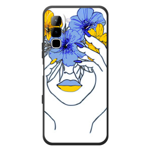 Чохол на Infinix Hot 70 (Український дизайн) (Українка на всю голову)
