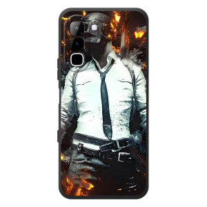 Чохол з картинкою "Герой Pubg" на Infinix Hot 70 (Man Пубг)