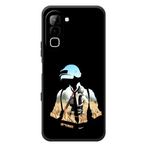 Чохол з картинкою "Герой Pubg" на Infinix Hot 70 (Пубг мен)