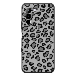 Чохол з леопардовим принтом на Infinix Hot 70 – Темний леопард