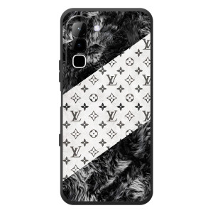 Чохол Стиль Louis Vuitton на Infinix Hot 70 (LV на білому)