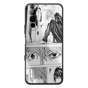 Чехол с символикой Аниме для Infinix Hot 70 – Коллаж Ягами