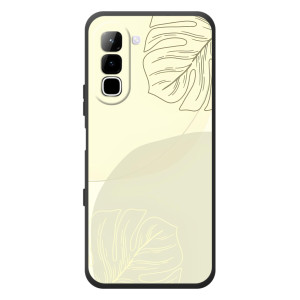Чохол квітковий дизайн для Infinix Hot 70 (Зелений фон)
