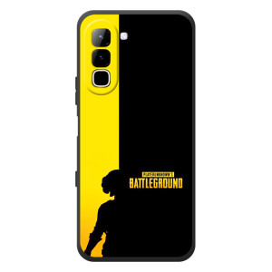 Чохол (TPU) з картинкою "Лого Пабг" на Інфінікс Хот 70 – Battlegrounds