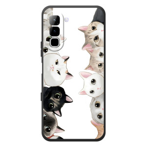 Силіконовий чохол з котиком для Infinix Hot 70 (Коти)