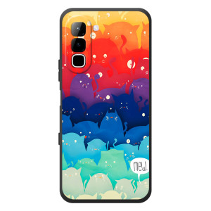 Силіконовий чохол з котиком для Infinix Hot 70 (Mew)
