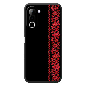 Силіконовый Чохол на Infinix Hot 70 – Червона вишиванка