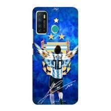 Чехлы для Infinix Hot 9 / Hot 9 Pro (Leo чемпион) (AlphaPrint) (Месси сборная)
