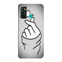 Чохол з принтом для Infinix Hot 9 / Hot 9 Pro (AlphaPrint - Знак сердечка)