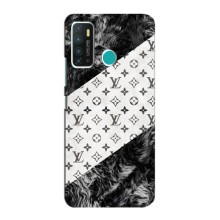 Чехол Стиль Louis Vuitton на Infinix Hot 9 / Hot 9 Pro (LV на белом)