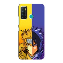 Купить Чехлы на телефон с принтом Anime для Инфиникс Нот 9 / Нот 9 про – Naruto Vs Sasuke