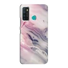 Мраморный чехол на Infinix Hot 9 / Hot 9 Pro (VPrint) (Пурпурный Мрамор)