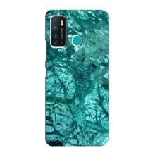 Мраморный чехол на Infinix Hot 9 / Hot 9 Pro (VPrint) (Зеленый мрамор)