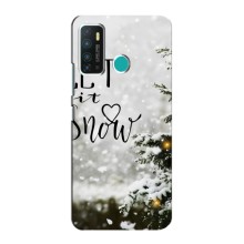 Новорічні, Святкові Чохли для Infinix Hot 9 / Hot 9 Pro - 2024 год – Let it snow