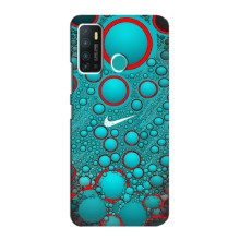 Силиконовый Чехол на Infinix Hot 9 / Hot 9 Pro с картинкой Nike – Найк зеленый