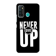 Силиконовый Чехол на Infinix Hot 9 / Hot 9 Pro с картинкой Nike – Never Give UP