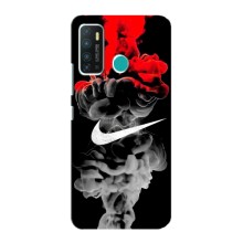 Силиконовый Чехол на Infinix Hot 9 / Hot 9 Pro с картинкой Nike – Nike дым