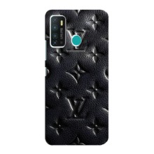 Текстурный Чехол Louis Vuitton для Инфиникс Нот 9 / Нот 9 про (Черный ЛВ)