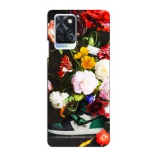 Брендновые Чехлы для Infinix Note 10 Pro - (PREMIUMPrint) (Nike цветы)