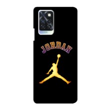 Чехлы для Infinix Note 10 Pro - с картинкой JORDAN (AlphaPrint) (Jordan Gold)