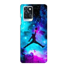 Чехлы для Infinix Note 10 Pro - с картинкой JORDAN (AlphaPrint) (Яркий Джордан)
