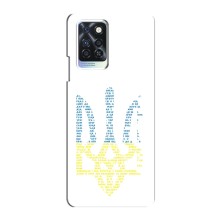 Чехлы для Infinix Note 10 Pro  Укр. Символика (AlphaPrint) (Герб из букв)