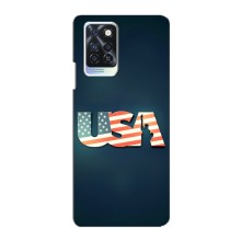 Чехол Флаг USA для Infinix Note 10 Pro