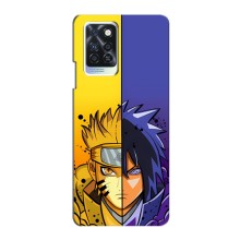Купить Чехлы на телефон с принтом Anime для Инфиникс Нот 10 про – Naruto Vs Sasuke