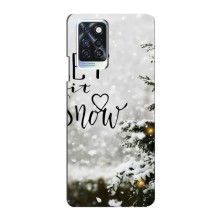 Новогодние, Праздничные Чехлы для Infinix Note 10 Pro - 2024 год (Let it snow)