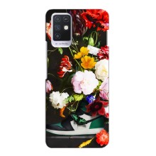 Брендновые Чехлы для Infinix Note 10 - (PREMIUMPrint) – Nike цветы