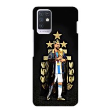 Чехлы для Infinix Note 10 (Leo чемпион) (AlphaPrint) (Месси Король)