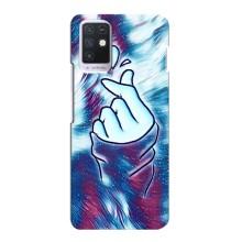 Чехол с принтом для Infinix Note 10 (AlphaPrint - Знак сердечка)