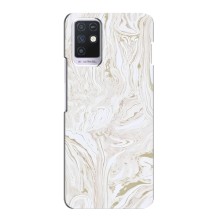 Мраморный чехол на Infinix Note 10 (VPrint) (Белый мрамор)