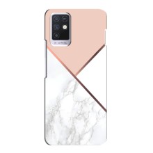 Мраморный чехол на Infinix Note 10 (VPrint) (Тройной мрамор)